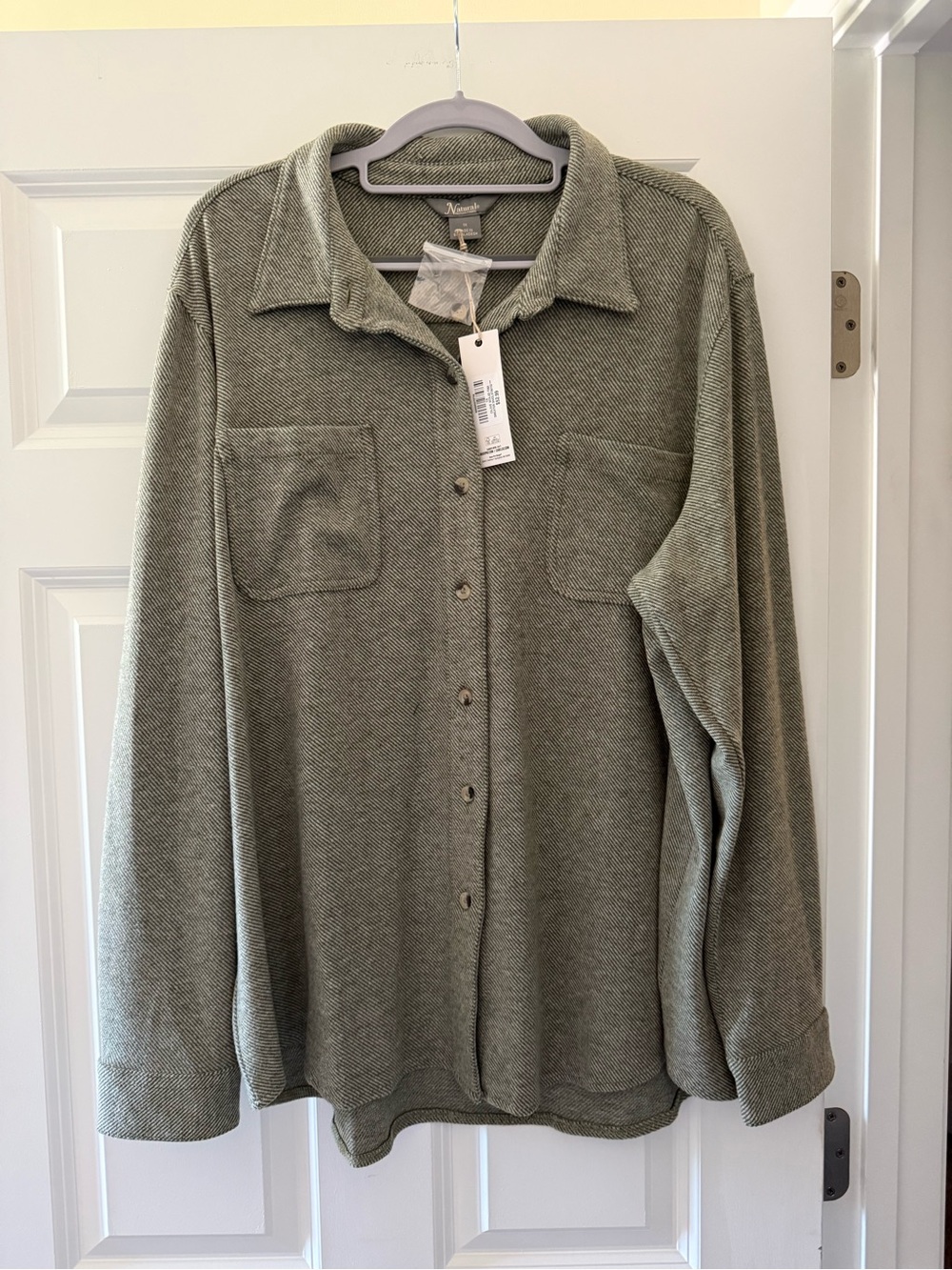 Natural Reflections Button-Up Shirt Jacket